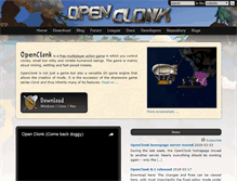 Tablet Screenshot of openclonk.org