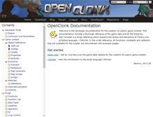 Tablet Screenshot of docs.openclonk.org