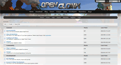 Desktop Screenshot of forum.openclonk.org